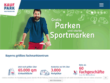 Tablet Screenshot of kaufpark-neutraubling.de